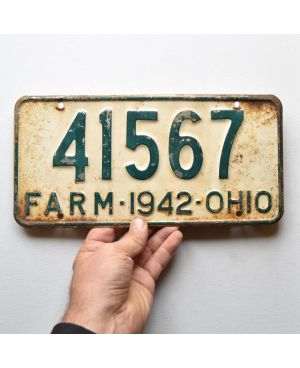 Tablica rejestracyjna USA Ohio 1942 Farm 41567