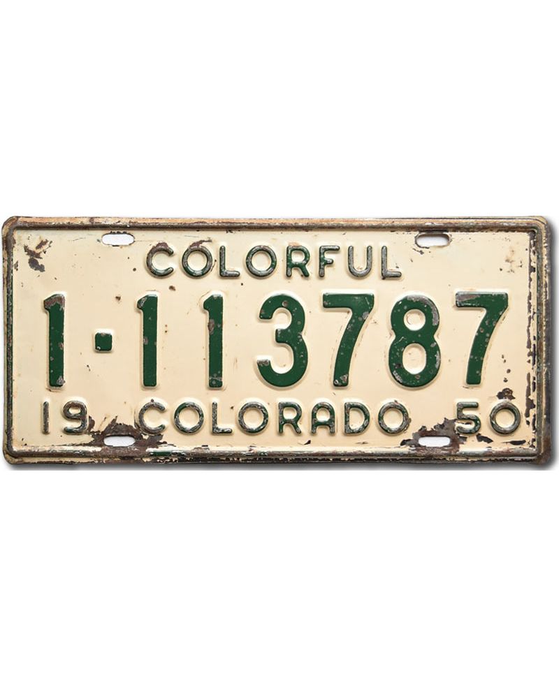 Americká SPZ Colorado 1950 Colorful 1-113787