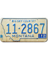 Tablica rejestracyjna USA Montana 1972 Big Sky Country 11-2867