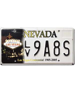 Tablica rejestracyjna USA Nevada Las Vegas Centennial LV9A8S