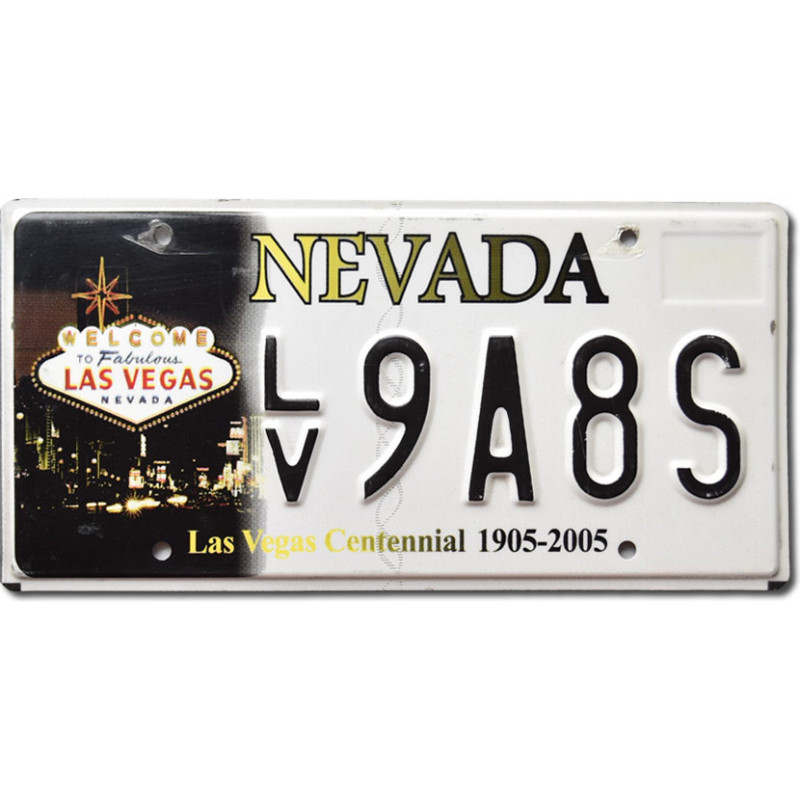 Tablica rejestracyjna USA Nevada Las Vegas Centennial LV9A8S
