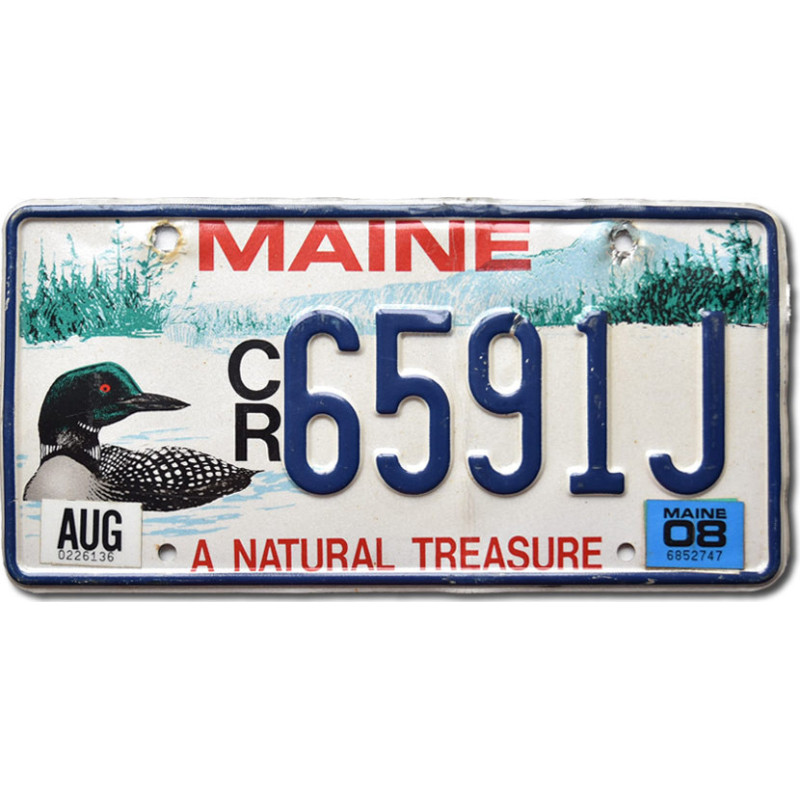 Tablica rejestracyjna USA Maine Natural Treasure CR6591J