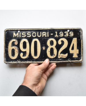 Americká SPZ Missouri 1939 Black 690-824