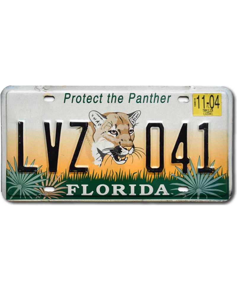 Americká SPZ Florida Protect the Panther LVZ 041