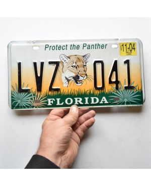 Americká SPZ Florida Protect the Panther LVZ 041