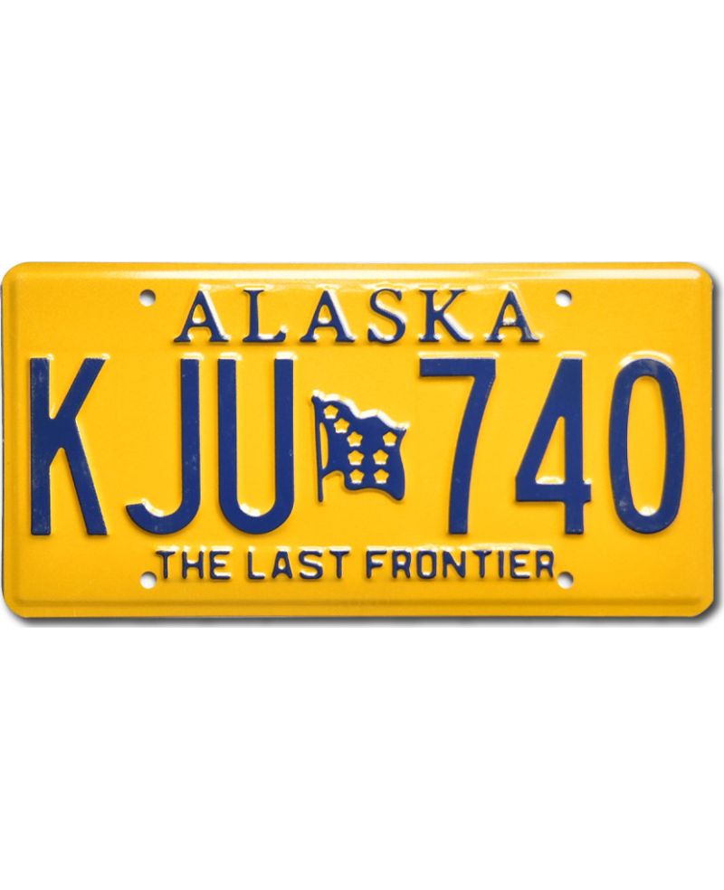 Tablica rejestracyjna USA Alaska Last Frontier KJU 740