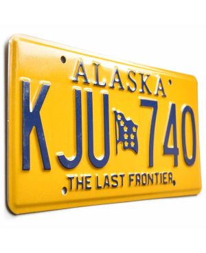 Tablica rejestracyjna USA Alaska Last Frontier KJU 740