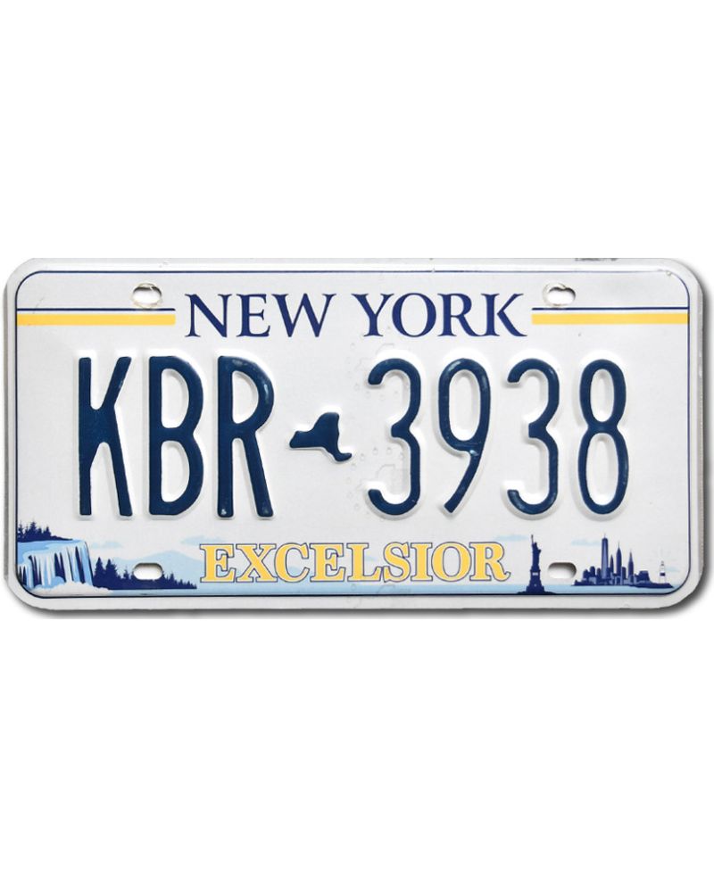 Tablica rejestracyjna USA New York Excelsior KBR 3938
