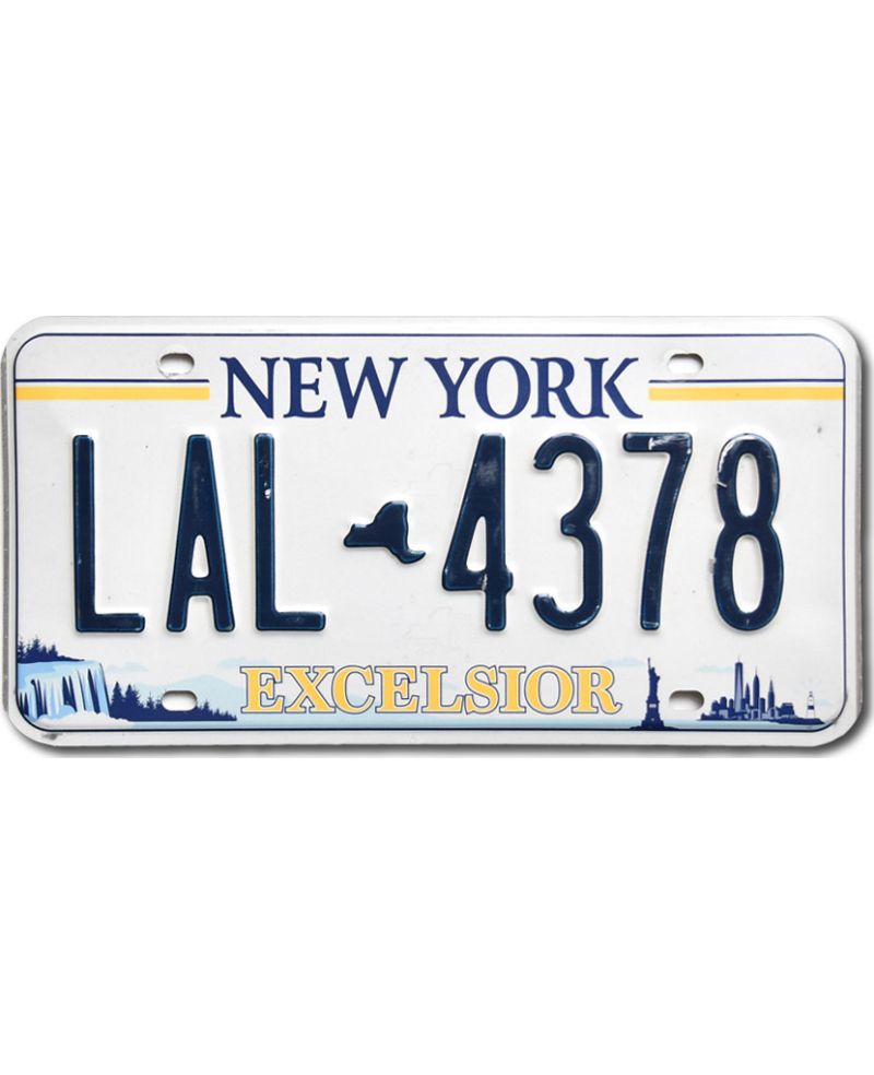 Tablica rejestracyjna USA New York Excelsior LAL 4378