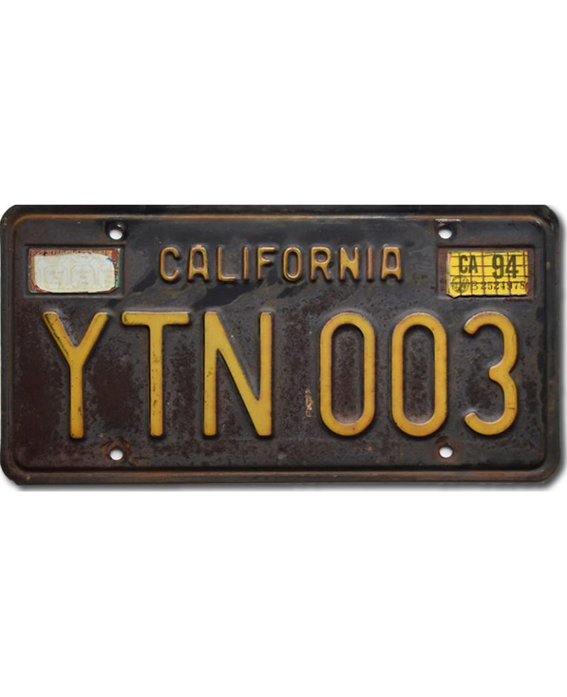 Tablica rejestracyjna USA California 1963 Black YTN 003