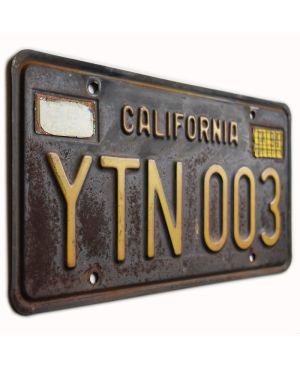 Tablica rejestracyjna USA California 1963 Black YTN 003