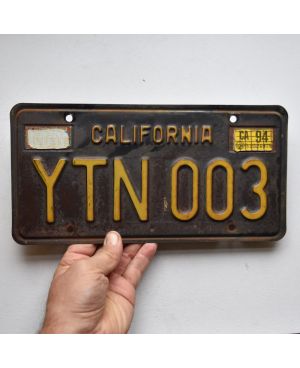 Tablica rejestracyjna USA California 1963 Black YTN 003