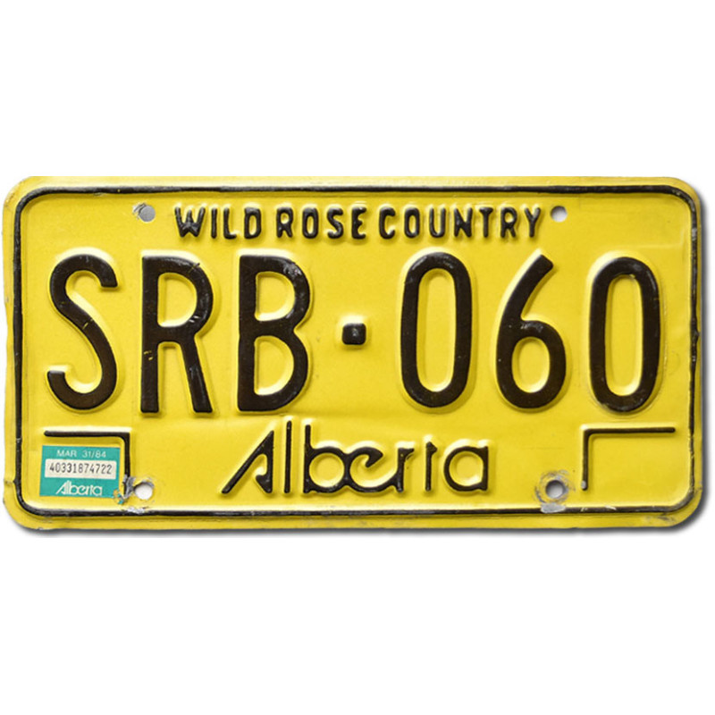 Kanadyjska tablica rejestracyjna Alberta Wild Rose SRB-060