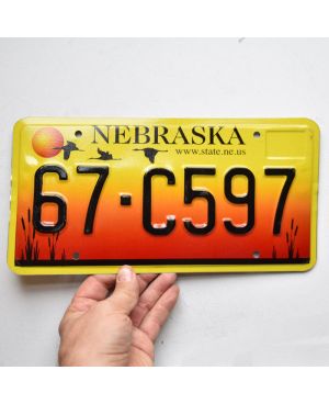 Tablica rejestracyjna USA Nebraska Sandhill Crane 67-C597