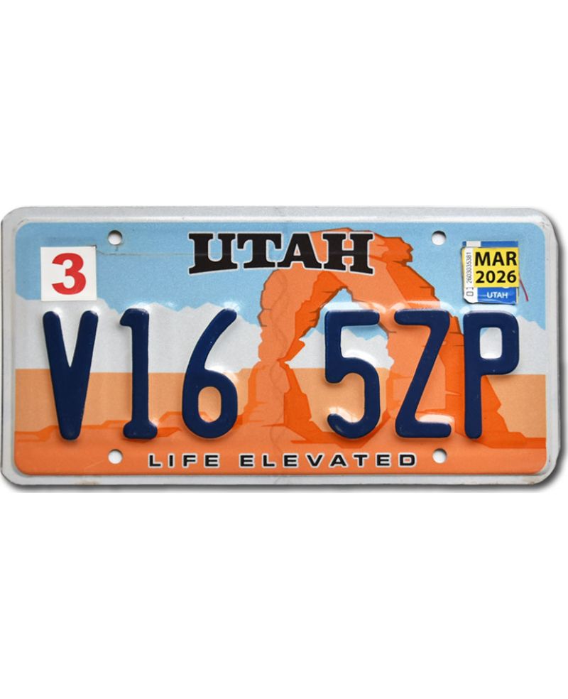 Americká SPZ Utah Arch