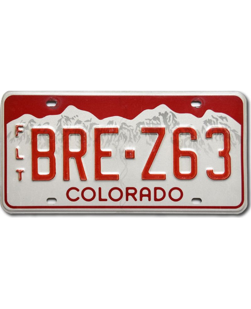 Tablica rejestracyjna USA Colorado Red Mountains