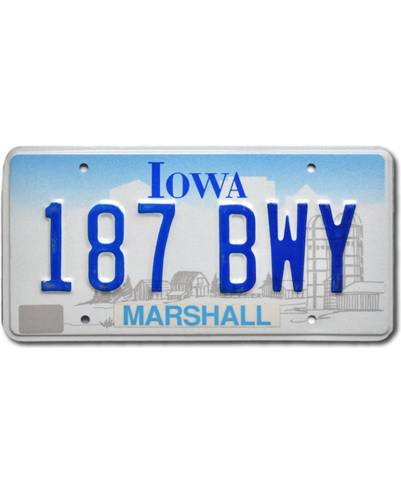 Americká SPZ Iowa farm