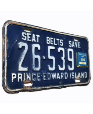 Kanadyjska tablica rejestracyjna Prince Edward Island Blue 26-539