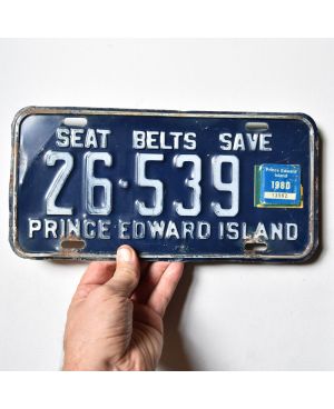 Kanadyjska tablica rejestracyjna Prince Edward Island Blue 26-539