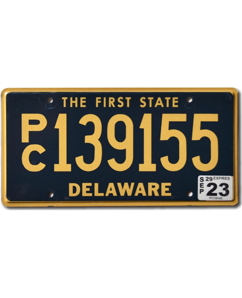 Americká SPZ Delaware The First State Blue PC139155