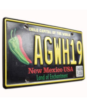 Tablica rejestracyjna USA New Mexico Chile Capital AGWH19