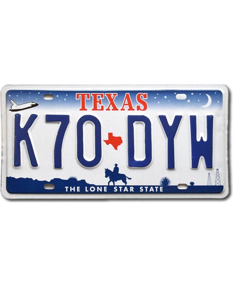 Tablica rejestracyjna USA Texas Horse K70-DYW