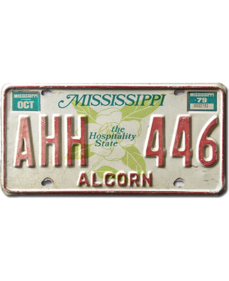 Tablica rejestracyjna USA Mississippi Alcorn Hospitality AHH 446