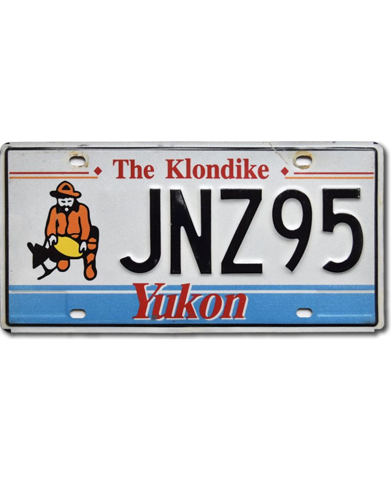 Kanadyjska tablica rejestracyjna Yukon The Klondike JNZ95