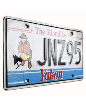 Kanadyjska tablica rejestracyjna Yukon The Klondike JNZ95