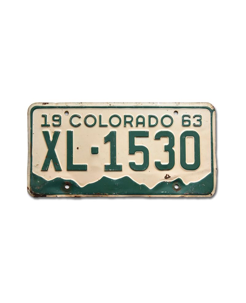 Americká SPZ Colorado 1963 Mountains XL-1530