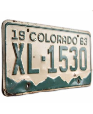 Americká SPZ Colorado 1963 Mountains XL-1530