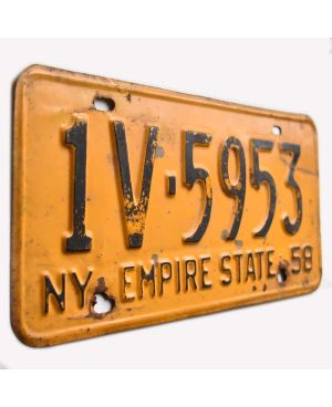 Americká SPZ New York 1958 Yellow 1V.5953