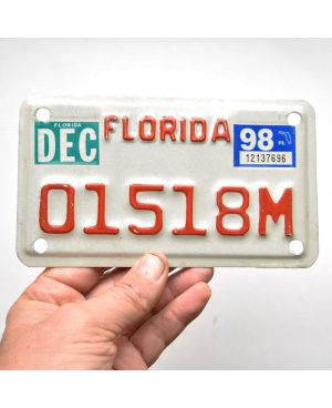 Motocyklowa Tablica Rejestracyjna USA Florida 01518M