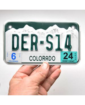 Motocyklowa Tablica Rejestracyjna USA Colorado DER-S14
