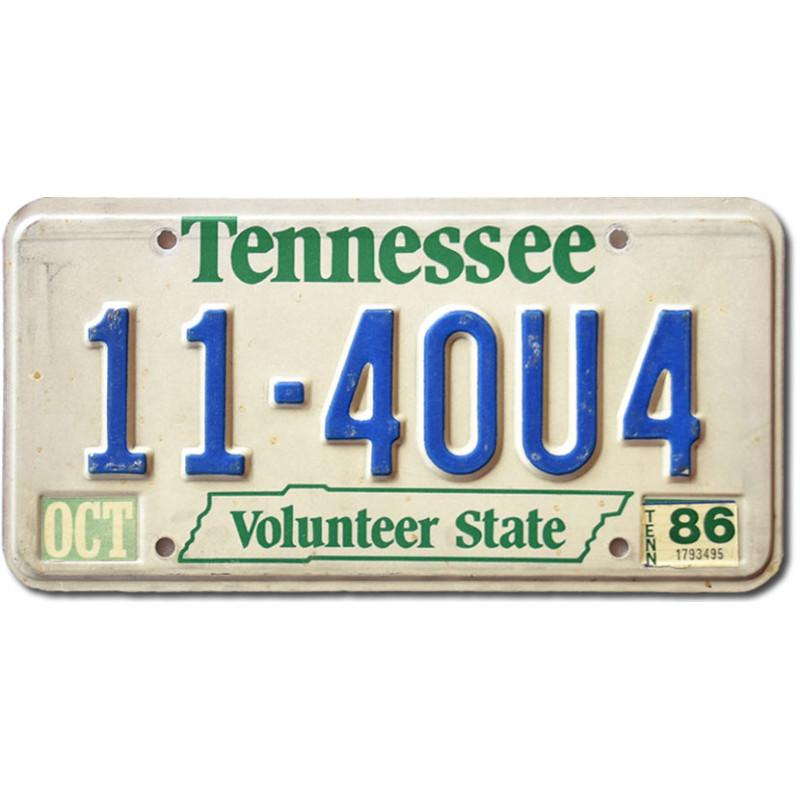 Tablica rejestracyjna USA Tennessee Volunteer State