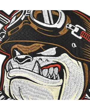 Naszywka duża Bulldog Pistons XXL na plecy 29 cm x 22 cm