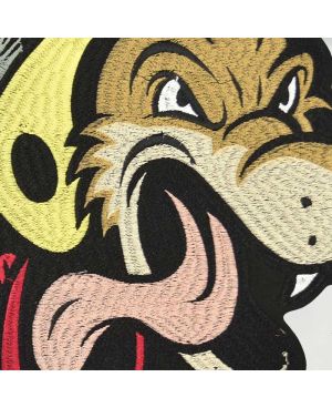 Moto nášivka Lone Wolf Helmet XXL na záda 32 cm x 27 cm