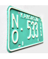 Tablica rejestracyjna USA Kansas 1970 Green Trailer NO 533