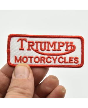 Moto nášivka Triumph Motorcycles Red 8 cm x 3 cm