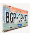 Meksykańska tablica rejestracyjna Baja California 2012 Fronteriza BGP-39-37