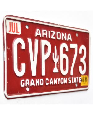Tablica rejestracyjna USA Arizona Red Cactus CVP 673