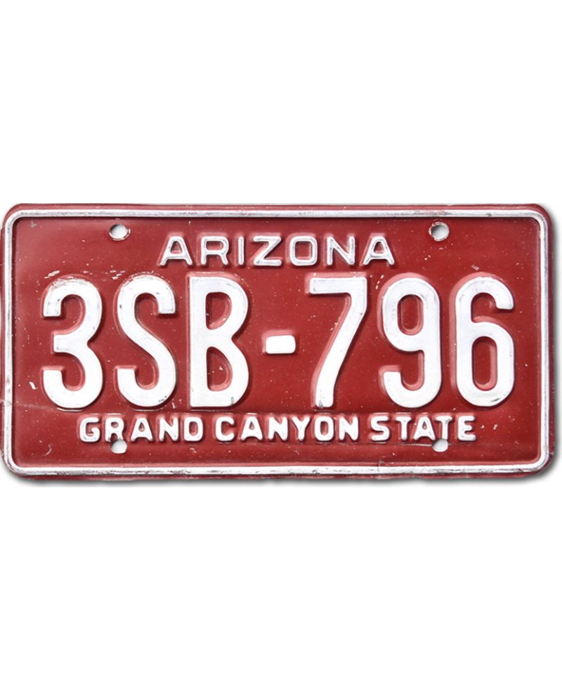 Americká SPZ Arizona Red 3SB-796