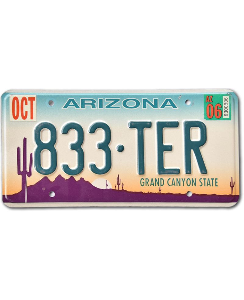Tablica rejestracyjna USA Arizona Grand Canyon 833-TER