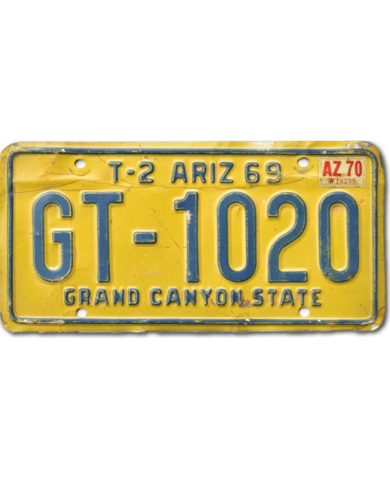 Americká SPZ Arizona 1969 Trailer GT-1020