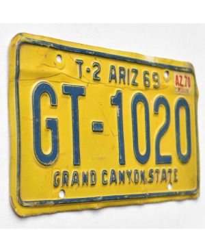 Tablica rejestracyjna USA Arizona 1969 Trailer GT-1020