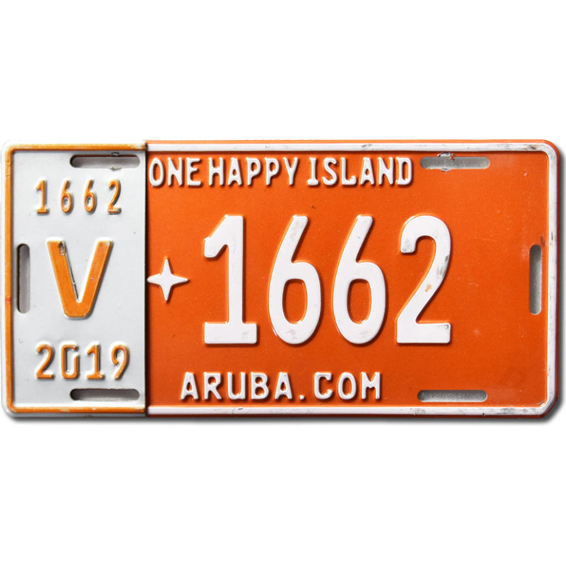 Tablica rejestracyjna Aruba 2019 One Happy Island V1662