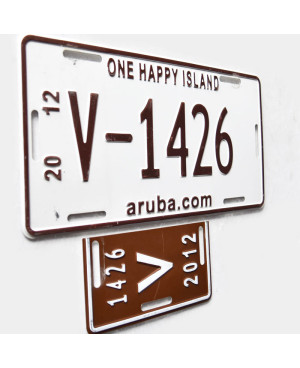 Tablica rejestracyjna Aruba 2012 One Happy Island V1426