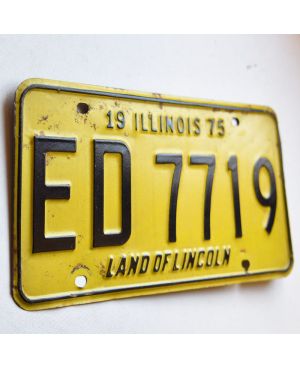 Americká SPZ Illinois 1975 Yellow ED7719