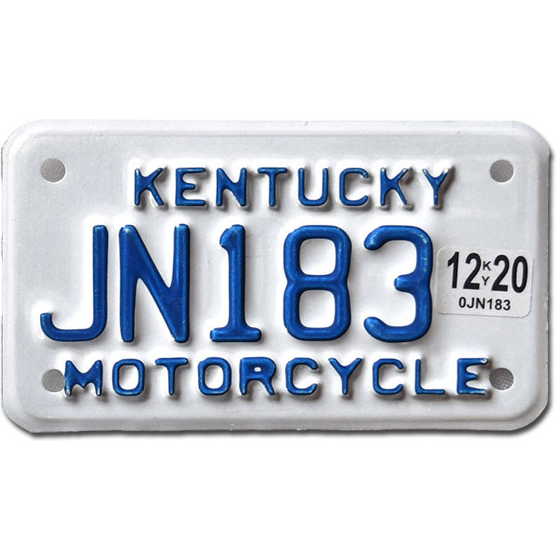 Motocyklowa Tablica Rejestracyjna USA Kentucky JN183