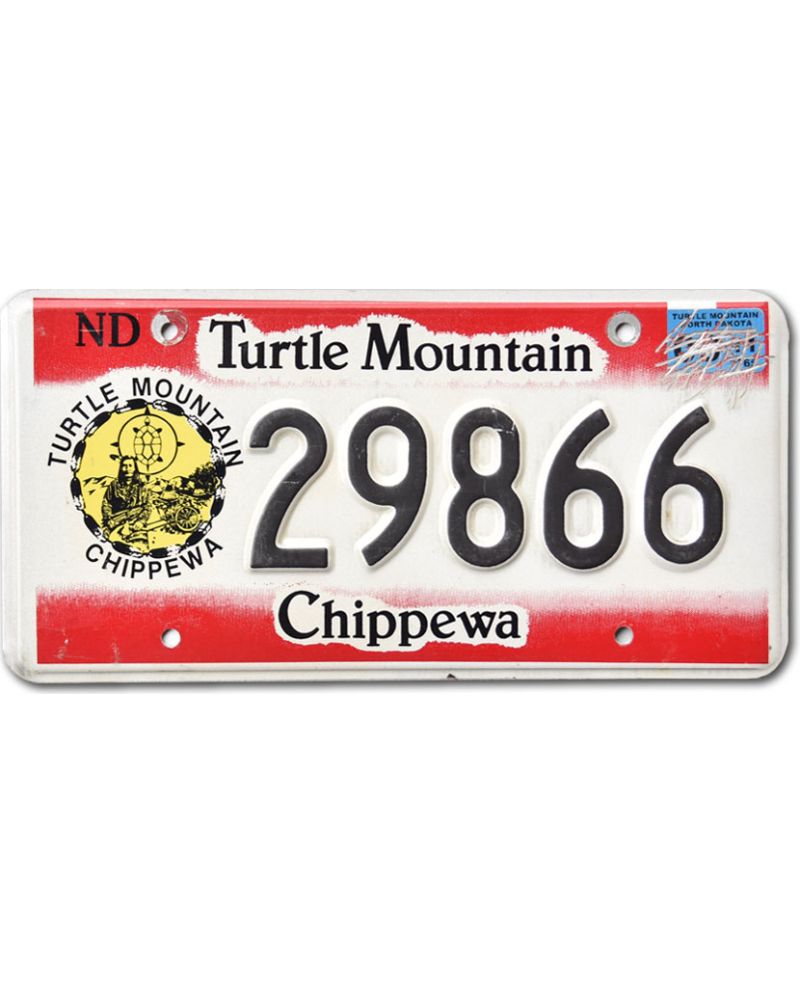 Tablica rejestracyjna USA North Dakota Turtle Mountains 29866